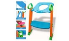 Kids Potty Trainer Chair Toilet Seat With Sturdy Non Slip Step Stool Ladder W  H