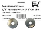  50  1 4 Id X 1 Od Stainless Steel Fender Washer Large Od Flat Washers Ss