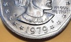 1979 P Susan B Anthony Dollar Wide Rim Ms Uncirculated 