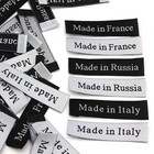 Made In Italy Clothing Labels Garment Handmade Zakka Tag Handmade Woven Label