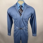 Vtg 60s 70s Jumpsuit One Piece Mens Polyester Leisure Para Suit Disco Medium 40