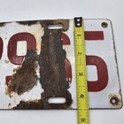 1914 Porcelain Michigan License Plate