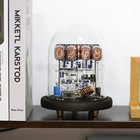 Vintage In-12 Nixie Tube Clock Kit Diy   Assembled With Tubes W round Glass Case