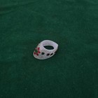 Vintage Mughal Style Rock Crystal Gem Setted Archer Thumb Ring 
