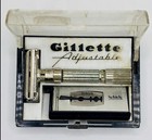 Vintage 1964 Gillette J-1 Fat Boy Adjustable 1-9 Safety Razor Double Edge Usa