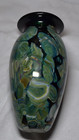 Large Hand Blown Agate Art Vase 9    Signed Robert Eickholt 2006