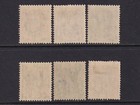 Japanese Occupation Burma 1942 Sg J25-j27 j29-j31 Mlh Vf    Cat Value  400