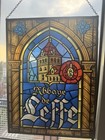 Very Rare Leffe Beer Abbey Advertising  80s Glass