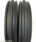 Two 5 00-15 Front Tractor Tires W tubes F2 3 Rib 500x15 For Farmall John Deere