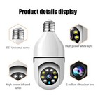 5g 2 4g Wifi E27 Bulb Surveillance Camera Night Vision Zoom Video Home Security