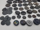 315 Antique Vintage Sewing Buttons Lot Celluloid Plastic Wood Abalone Jeweled