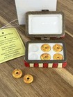 Porcelain Hinged Trinket Box -  Box Of Donuts New In Box - Rare 