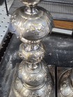 Pair Of Antique Norblin   Co 14  Sabbath Candlesticks Warsaw Poland Circa 1880