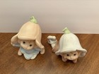 Vtg Homco  5615 Pixie Elf Figurine Lot Of 2 Laying Down Kneel Cute Ceramic Decor
