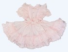 Vintage Pink Full Circle Girls  Dress Lace Ruffle Party Pageant Easter 4