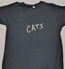Rare Vintage Cats Broadway Musical Black Shirt Small 1981  Rare Bling In Print 