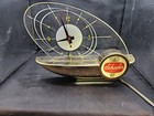Vintage Schaefer Beer Clock Sailboat Lighted 615 Bar Sign Light Mcm