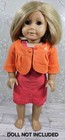 American Girl Doll Goty Lanie s Butterfly Outfit Red Dress Orange Jacket Set Euc