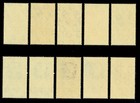 Mexico 1940 Airmail  penny Black  Stamp-on-stamp Set Sc 754-758   C103-c107 Mnh