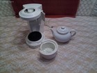 Mrs Tea Electric Hot Tea Maker By Mr Coffee 6 Cup Ceramic Teapot   Lid