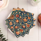 50 Pack William Morris Cocktail Napkins Blue Paper Napkins Vintage Floral