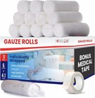 Gauze Rolls - 6  X 4 1 Yards - 12 Rolls  Individually Wrapped Conforming Stre   
