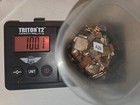 Semi Clean Scrap Silver Contacts 100 Gram Mounted On Copper 