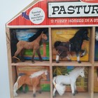 New Melissa   Doug Pasture Pals 12 Collectible Fuzzy Horses Figures Wooden Case