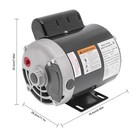1 2 Hp Air Compressor Electric Motor Single Phase For General Equipment 3450 Rpm