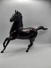 Vtg Japanese Bronze Brown  Horse Statue Zodiac Uma Animal Okimono 15 l Signed