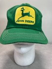 Vintage John Deere K Brand Snapback Trucker Hat Green Mesh Embroidered Patch Cap