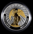 2018 Canada  20 Proof Silver 1 Oz Wwi Armistice Of Compiegne Gold-plated Ogp