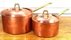 Paul Revere Ware Usa Solid Copper Pot 1   2 Qt Set Sauce Pans Limited Ed Vtg  2