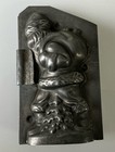 Antique Christmas Mold Of Santa With Walking Stick  5 1 2  Vintage Scarce 