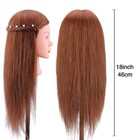 Mannequin Head With 100  Human Hair  Topdirect 18  Dark Brown Assorted Colors