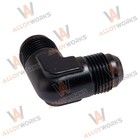 8an Male To Male Flare 90 Degree Union Coupler Fitting Coupling Aluminum
