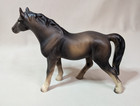 Vintage Porcelain Ceramic Horse Brown Figurine Ucagco Japan Figure Equestrian