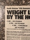 1975 Health Watcher Usa Fad Diet Print Ad Weight Loss By Hour Vtg 1970s Ad