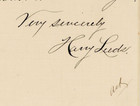 1914 Signed Letter Harry Leeds Massachusetts Eben Dewing Sympathy Death