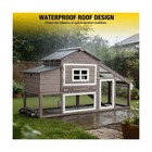 Wooden Chicken Coop  Large Chicken Tractor With Wheels  Weatherproof Hen Hous   