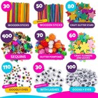2000  Pcs Kids Craft Kits - Arts   Crafts Toys For Ages 4-10  Birthday Gifts