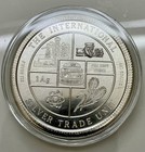 1974 Deseret Industry Mormon International Trade Unit- 1 Troy Oz 999 Fine Silver