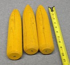 3- Used  Vintage Ears Of Wood Field Corn Goose Hunting Duck Decoy     2