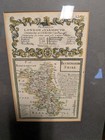Rare Antique Map Double Sided Frame- London To Yarmouth And Essex   Suffolk