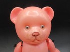 5 5  Vtg 60s Japan Celluloid Jointed Pink Sad Upset Teddy Bear Doll Toy Plastic