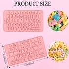 2 Pcs Number Chocolate Molds And Letter Silicone Molds reusable Alphabet Candy