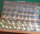 Small Ornate 1950s Florida Souvenir Goldtone Souvenir Cigarette Case Vintage