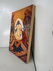 Jesus Christ Resurrection Icon On Wood     Christian Easter Icon 8x5 5