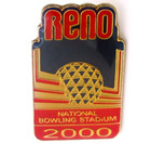 National Bowling Stadium Reno Nevada 2000 Lapel Pin Vintage Gold Tone Souvenir