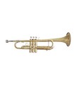 Bach Standard Trumpet Gold Brass Lacquered With Mouthpiece